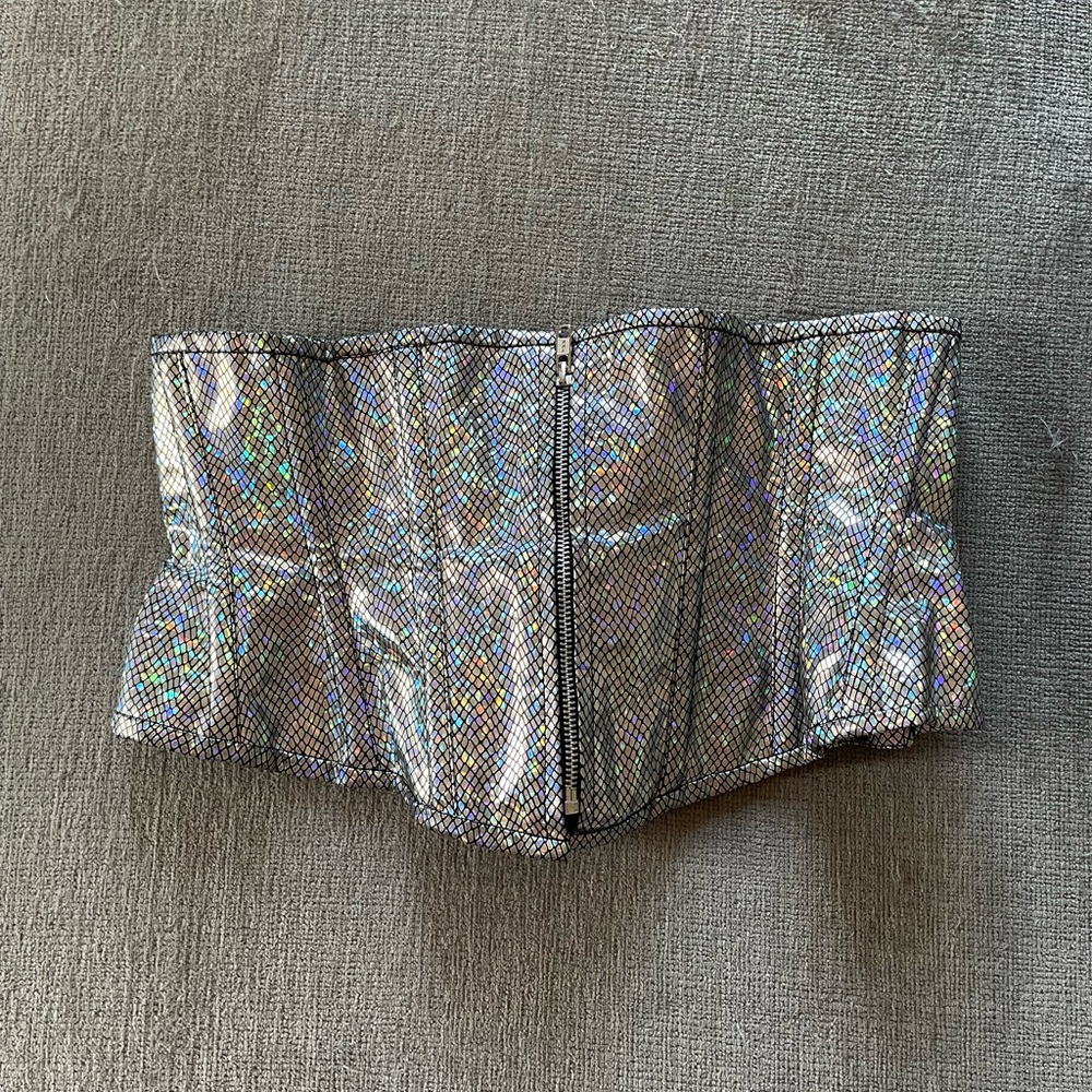 Underbust Corset snakeskin irridecent
